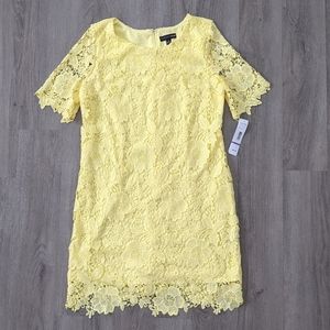 Madison Leigh Crochet Lace Overlay Midi Dress Sz18